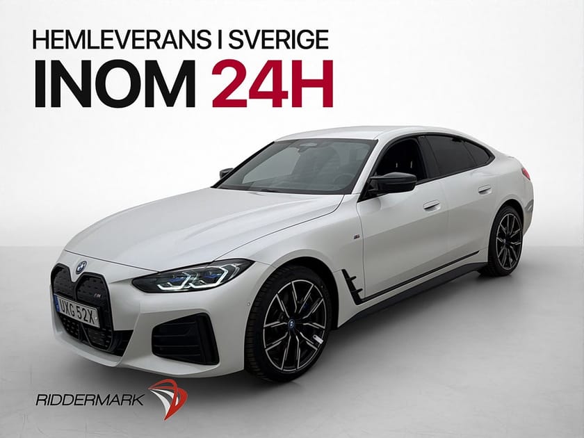 Bild 3 av BMW i4 M50 xDrive Gran Coupé M Sport HUD H/K Laser Läder 360°-3dvy Drag