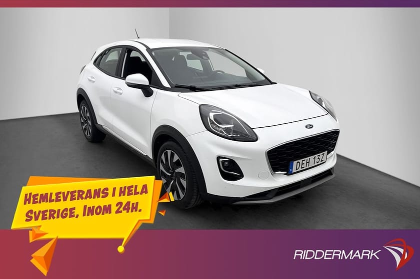 Bild 1 av Ford Puma 1.0 Hybrid 125hk Titanium Rattvärme Lane-Assist