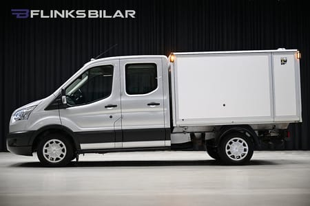 Ford Transit 350 Chassi Dubbelhytt 170HK Dubbelhytt|Kåpa|6Sits|Lågmil|EnÄgare|NyKamrem