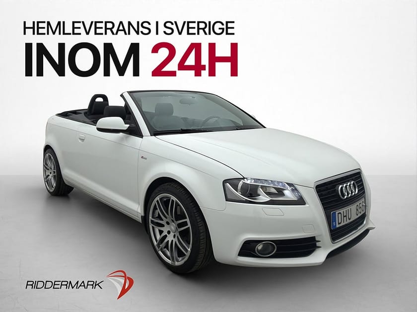 Bild 1 av Audi A3 Cabriolet 2.0 TDI S Line Värmare Halvskinn