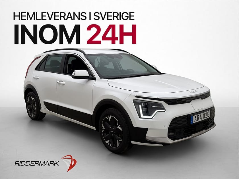 Bild 1 av Kia Niro EV 204hk Action Kamera Rattvärme CarPlay Halvskinn