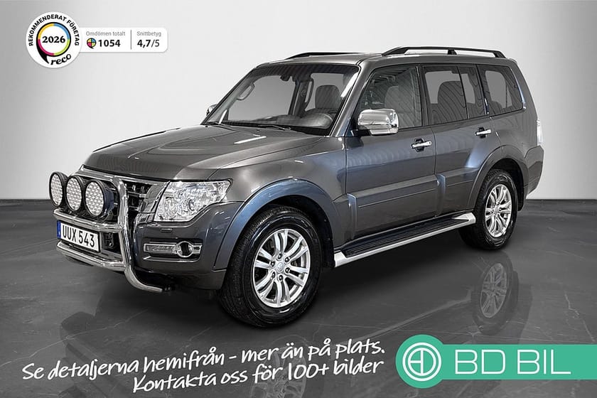 Bild 1 av Mitsubishi Pajero 3.2 4WD SKINN MOTORVÄRMARE DRAGKROK TAKLUCKA 2 BRUKARE