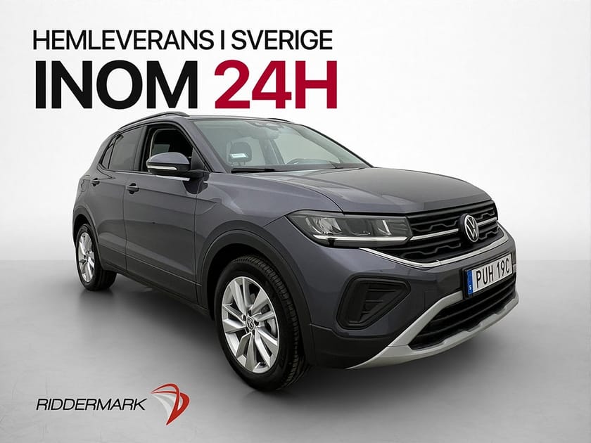 Bild 1 av Volkswagen T-Cross 1.0 TSI 95hk Life Kamera Cockpit CarPlay