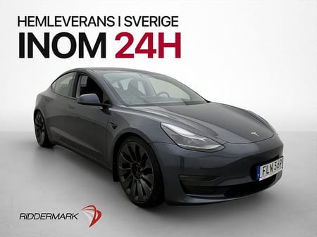 Tesla Model 3 Performance Autopilot Svensksåld Panorama