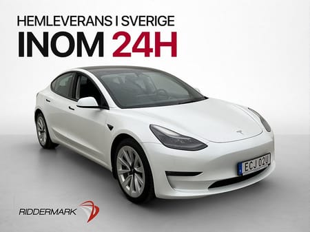 Tesla Model 3 Long Range AWD 440hk Pano Navi Kamera Skinn