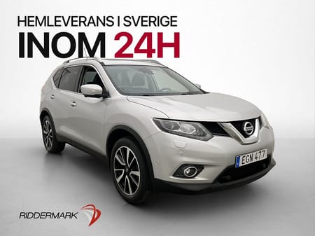 Nissan X-Trail 7 Seats 1.6 dCi sits Pano 360° Drag Skinn Kamera