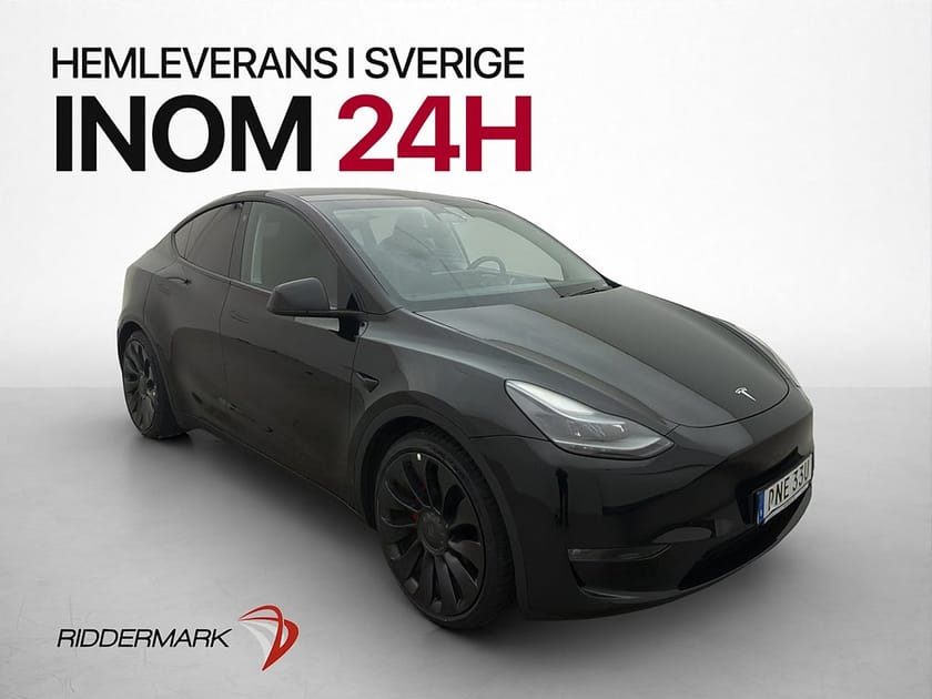 Bild 1 av Tesla Model Y Performance AWD Pano Kamera Skinn AP