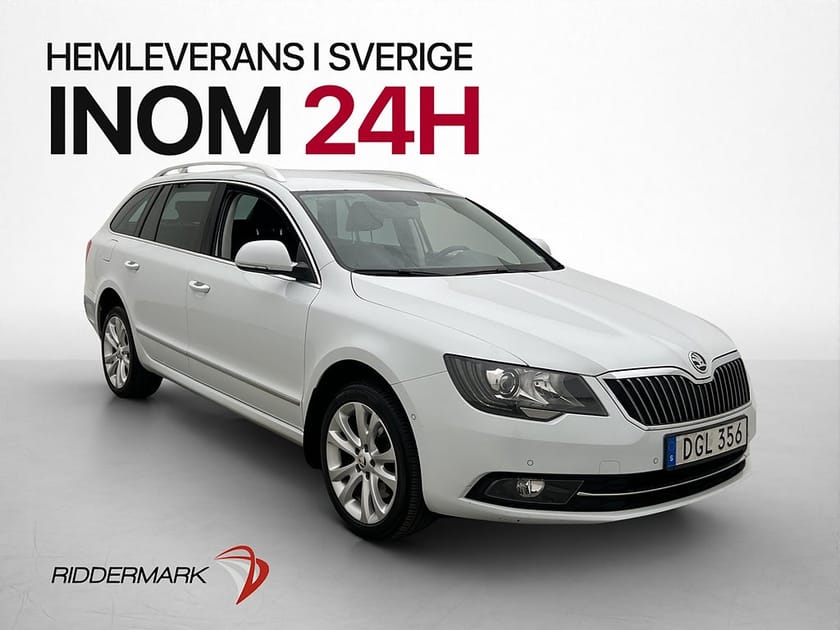 Bild 1 av Škoda Superb Kombi Skoda 2.0 TDI Elegance Drag Navi Sensorer 0,57l/mil
