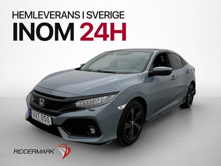 Honda Civic i-VTEC Turbo 182hk Pano M-Värmare Kamera Navi