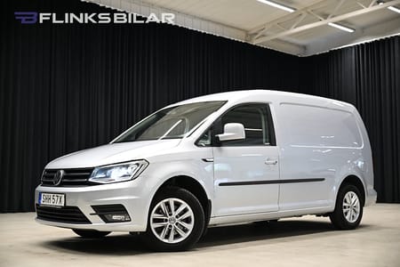 Volkswagen Caddy Maxi Van DSG 102HK Nedlackad|LED|Inredd|Drag|Värmare|Backkamera