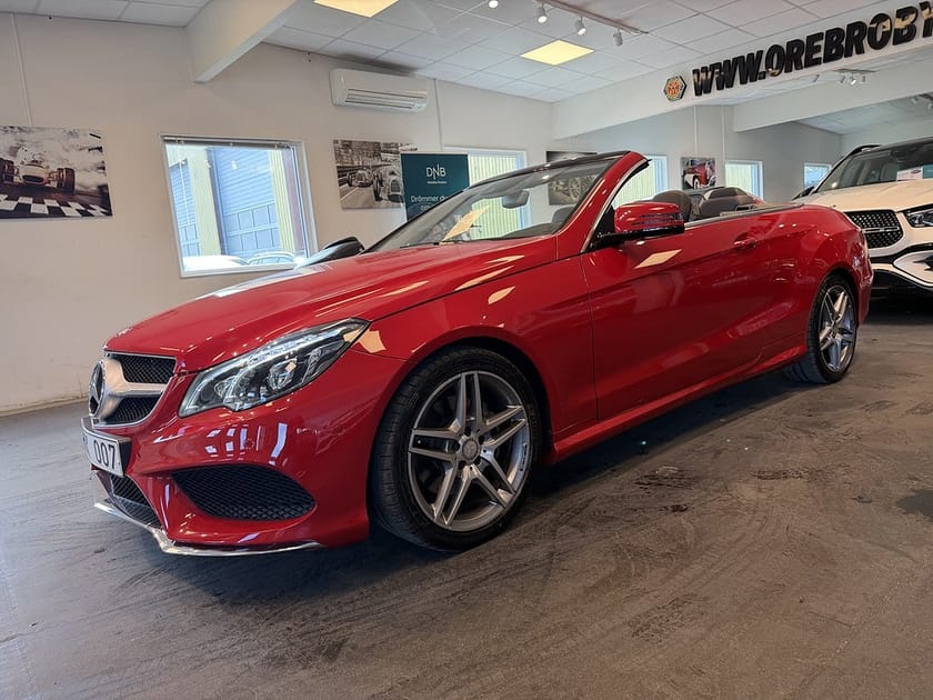 Bild 2 av Mercedes-Benz E 200 Cabriolet Aut AMG Sport Gps Låg mil Sv-Såld Unik