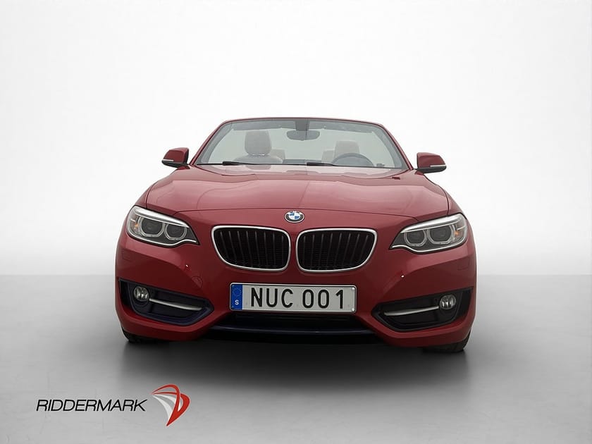 Bild 2 av BMW 220i Convertible 220 Sport line Sensorer Skinn Farthållare
