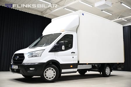 Ford Transit 350 Chassi Cab 160HK Automat|Volymskåp|Bg-Lyft|Extrahög|Leasbar