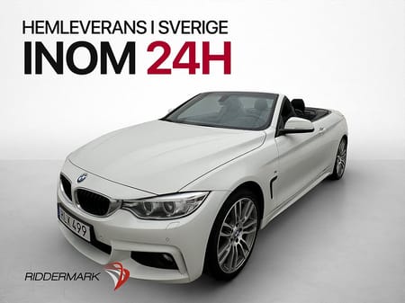 BMW 428i xDrive Convertible 428 M Sport H/K Skinn Värmare Sensorer Navi