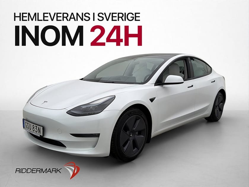 Bild 4 av Tesla Model 3 Long Range AWD Ljus-Interiör Panorama MOMS