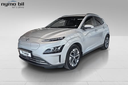 Hyundai Kona Electric 64 kWh LR Premium, Skinn, LED-bar, 8 nye dekk, Norsk, HUD++