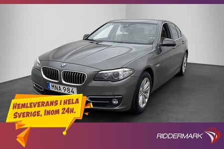 BMW 530d xDrive Sedan 530 D Luxury Läder Kamera Navi Adapt-fart Drag