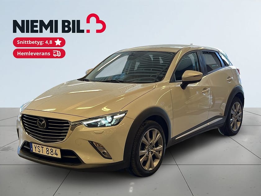 Bild 1 av Mazda CX-3 1.5 AWD Kamera/BOSE-Ljud/MoK-Värm/Skinn/S&V/HuD/Navi