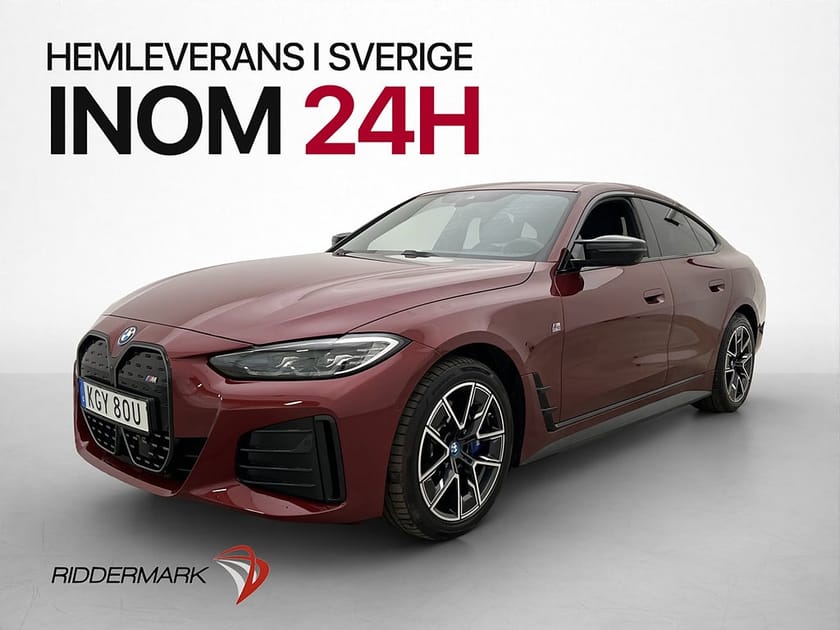 Bild 1 av BMW i4 M50 xDrive Gran Coupé 544hk H/K Drag Wide 360°