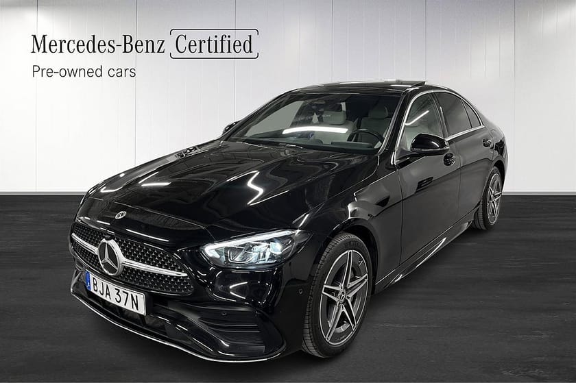 Bild 1 av Mercedes-Benz C 300 e C300 AMG Line BURMESTER/PANO/BACKKAMERA/ADAPTIV FARTHÅLLARE