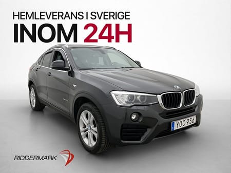 BMW X4 xDrive20d xDrive 20d 190hk Värmare Kamera Drag HiFi