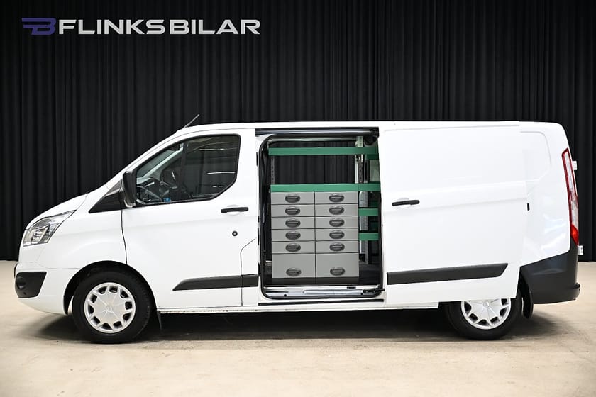 Bild 1 av Ford Transit Custom 340 130HK L2 Servicebil|Dubbeldörr|Inredd|Kambytt