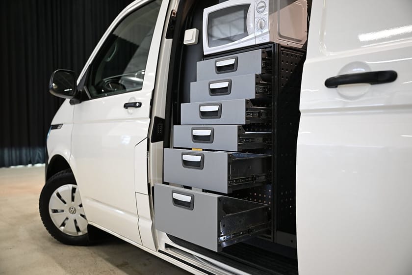 Bild 4 av Volkswagen Transporter 4Motion 150HK L2 Servicebil|Dubbeldörr|V-Inredd|SeUtr!!