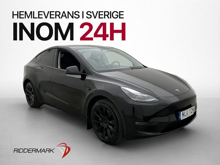 Bild 1 av Tesla Model Y Long Range AWD Svensksåld MOMS Drag Panorama