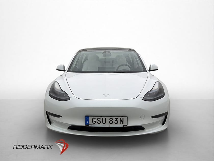 Bild 3 av Tesla Model 3 Long Range AWD Ljus-Interiör Panorama MOMS
