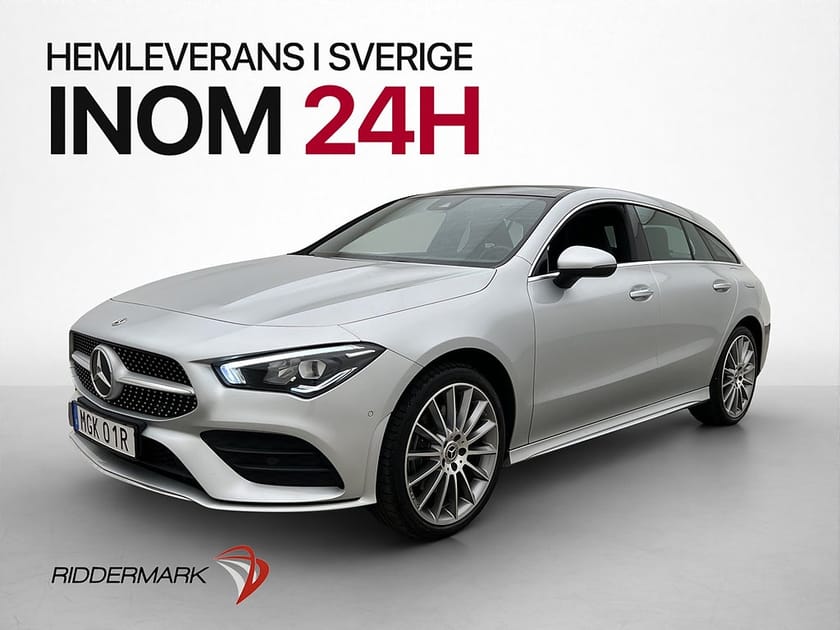 Bild 1 av Mercedes-Benz CLA 250 e Shooting Brake CLA250 SB AMG Pano Wide Värmare Kamera Drag