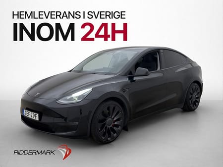 Tesla Model Y Performance AWD Dragkrok Skinn Autopilot MOMS