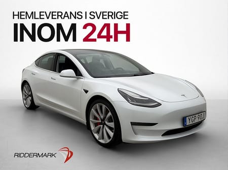 Tesla Model 3 Performance Autopilot Pano Svensksåld
