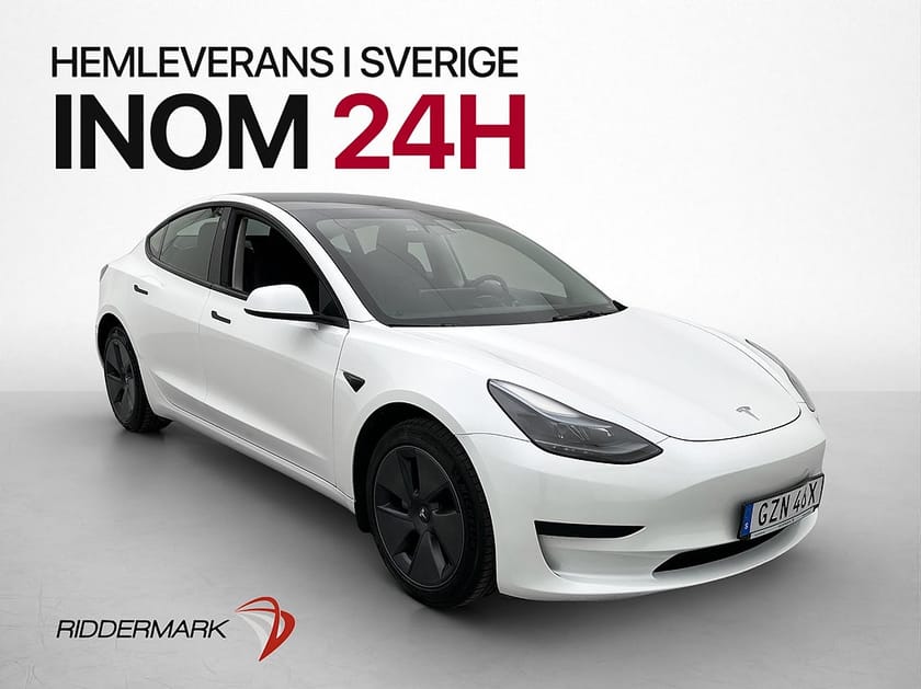 Bild 1 av Tesla Model 3 Standard Range Autopilot Panorama Svensksåld
