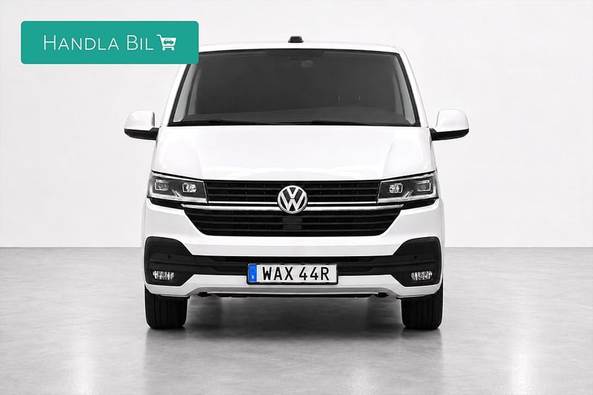Bild 3 av Volkswagen Transporter T30 2.0 TDI L2 Dubbeldörr Aut Drag AdaptivF B-kam Moms 150hk
