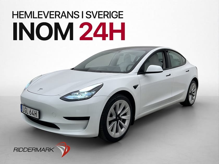Bild 1 av Tesla Model 3 Standard Range Värmepump Ljus interiör MOMS