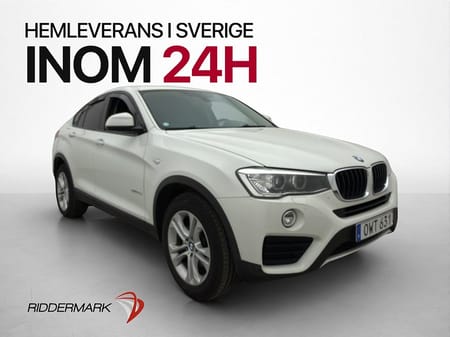 BMW X4 xDrive20d 190hk Fjärr-Värm Skinn HiFi Drag M-Ratt
