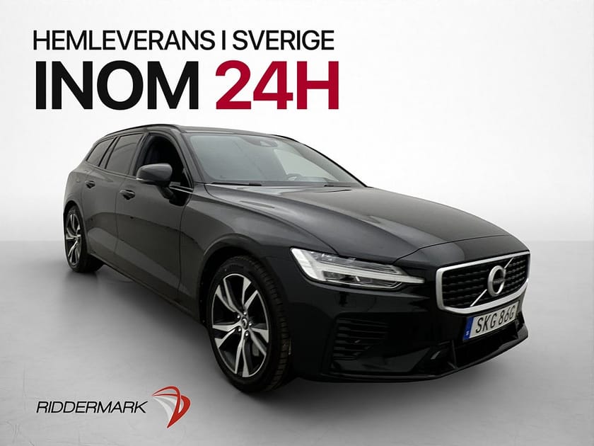 Bild 1 av Volvo V60 T8 AWD R-Design Pano Läder Värmare Orrefors Drag