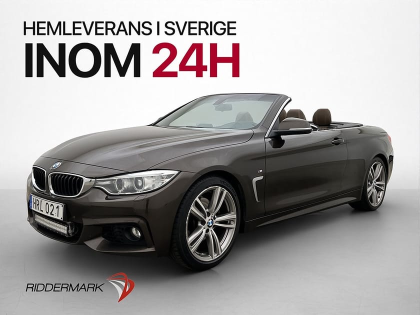 Bild 3 av BMW 430d Convertible 430 258hk M Sport Svensksåld Hardtop Sensorer Skinn