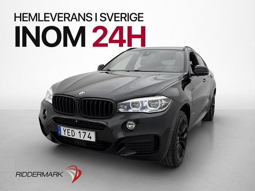 Bild 1 av BMW X6 xDrive30d 258hk M Sport H/K Drag Kamera HuD Läder