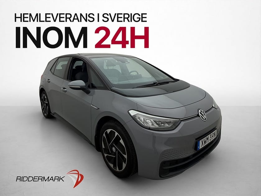 Bild 1 av Volkswagen ID.3 Pro Performance Navi Rattvärme CarPlay Drag