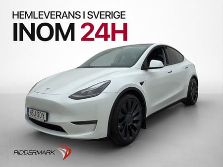 Tesla Model Y Performance Dragkrok Autopilot Svensksåld