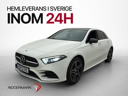 Mercedes-Benz A 250 e 218hk AMG Pano Wide HUD Värm 360° Drag