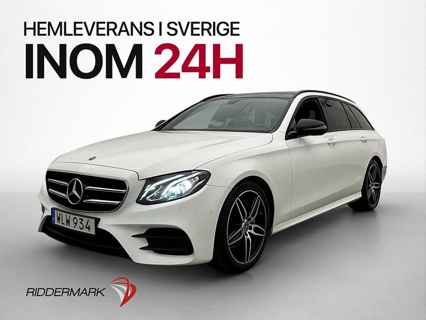 Bild 1 av Mercedes-Benz E 200 T d AMG Pano Widescreen Drag Värmare
