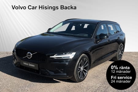 Volvo V60 T6 Plus Dark Nordic Edition | 0% Ränta* | Drag | Läder | H&K