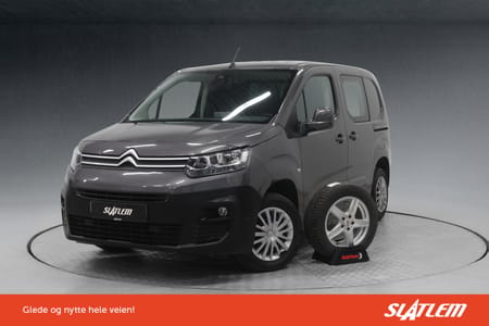 Citroën Berlingo Van 1.5 HDI 102HK 3-seter, skyvdører, Navi, Cruise+++