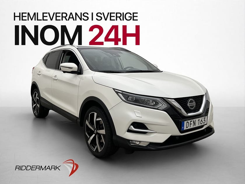 Bild 1 av Nissan Qashqai 1.3 DIG-T 158hk Tekna Pano 360° Navi Skinn
