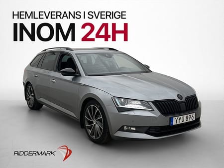 Škoda Superb Kombi Skoda 2.0 TSI 4x4 280hk Sportline Pano Kamera P-Värm