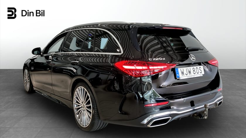 Bild 3 av Mercedes-Benz C 220 T d AMG Nav/19"/360/Drag/Elstolar 200Hk