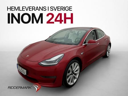 Tesla Model 3 Long Range AWD AP Ljus-Interiör Pano MOMS