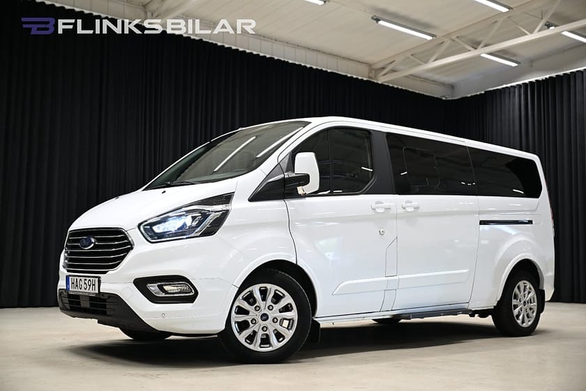Bild 1 av Ford Tourneo Custom 320 130HK L2 Automat|9-Sits|LED|NyKamrem|Leasbar